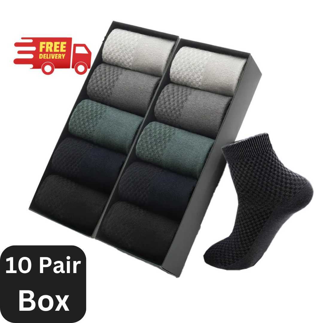 Premium Mesh Cotton Socks, 10 Pair Socks, Comfortable Socks, Breathable Socks, Soft Socks, Daily Wear Socks, Fitness Socks, Men's Socks, Odor-Free Socks