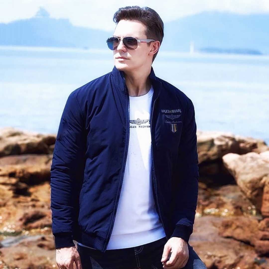 New Premium Jacket 2025-26,Navy Blue Winter Jacket,Premium Outerwear Bangladesh,Warm Winter Jacket,Sopnonill Winter Jacket,Men Jacket Sizes M L XL XXL