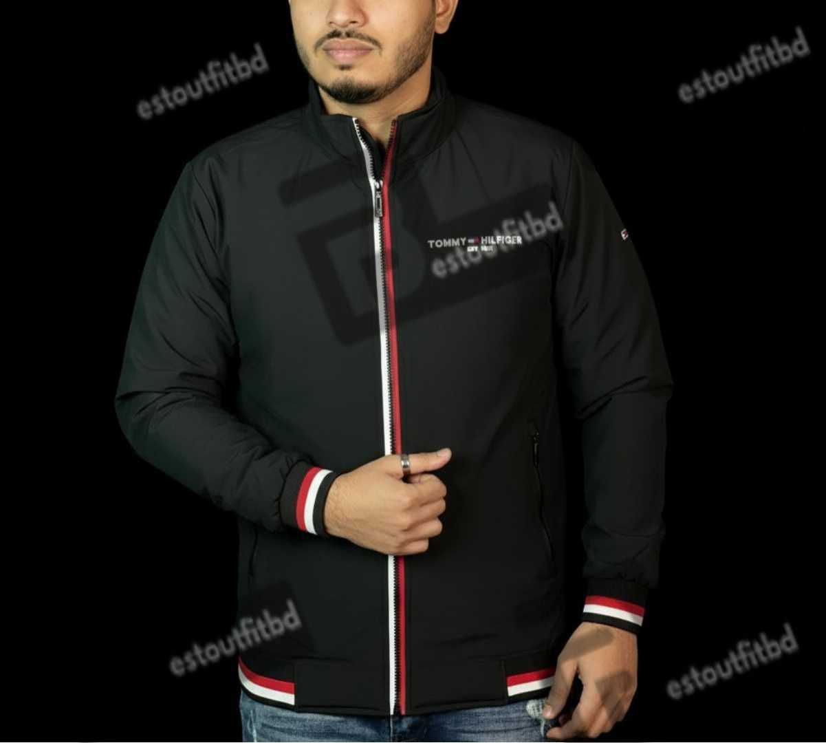 New Premium Jacket 2025-26,TOMMI Jacket Black,Premium Outerwear Bangladesh,Warm Winter Jacket,Sopnonill Winter Jacket,Men Jacket Sizes M L XL XXL
